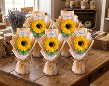 Load image into Gallery viewer, Luxury Soap Flower Bouquet,Sunflower Gift for Mom ,Handmade Floral Soap Arrangement | Spa Gift Basket Alternative | Housewarming Gift-2 pack