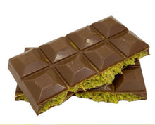 Load image into Gallery viewer, Viral Dubai Chocolate Bar Creamy Pistachio Filling | Trending Middle Eastern Dessert | | Luxury Chocolate Bar | Instagram Famous Sweet 4OZ