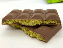 Load image into Gallery viewer, Viral Dubai Chocolate Bar Creamy Pistachio Filling | Trending Middle Eastern Dessert | | Luxury Chocolate Bar | Instagram Famous Sweet 4OZ
