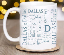 Load image into Gallery viewer, Personalized City Mug • Custom Town Name Coffee Cup • Hometown Pride Mug • State Mug Gift • Moving Away or Housewarming Gift