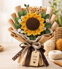 Load image into Gallery viewer, Handmade Crochet Sunflower, 10" Oversized, | Forever Flower Gift | Artisan Crochet Floral Décor A little sunshine that blooms forever