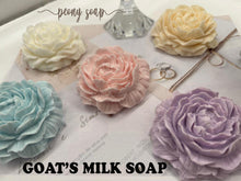 Load image into Gallery viewer, Peony Soap, Flower Soap, Handmade Goat's Milk Soap, Birthday Gifts for her, Send A Gift, Best Friend Birthday, Sister Gift - Naturally GiftedNY