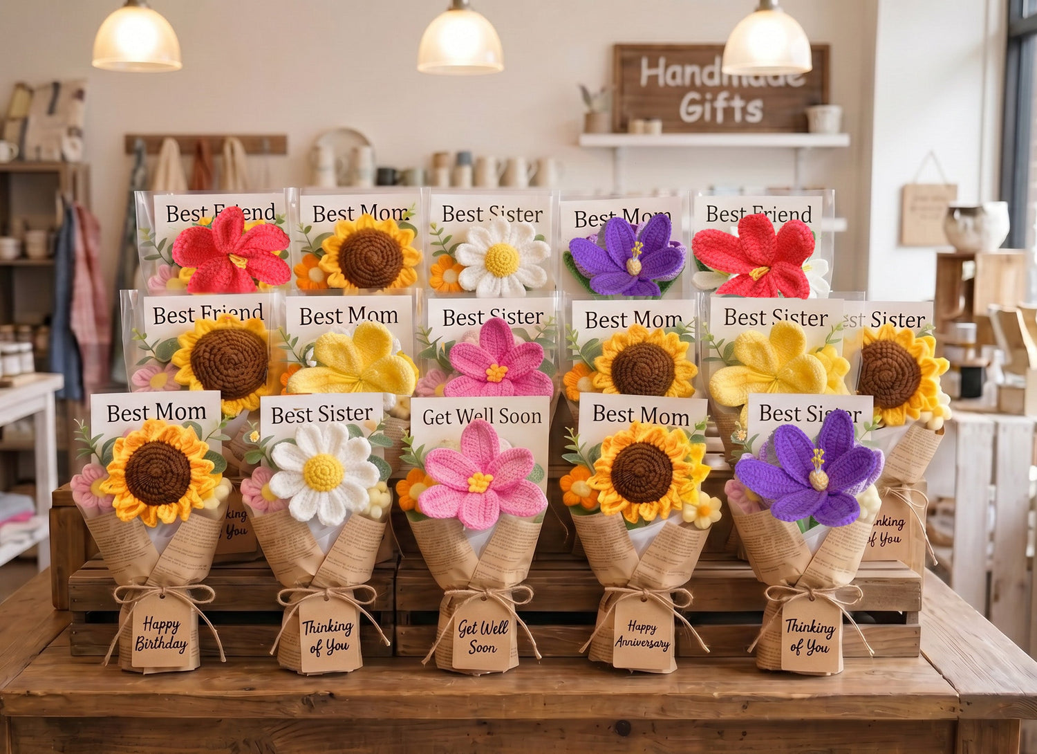 Luxury Forever Crochet Bouquets
