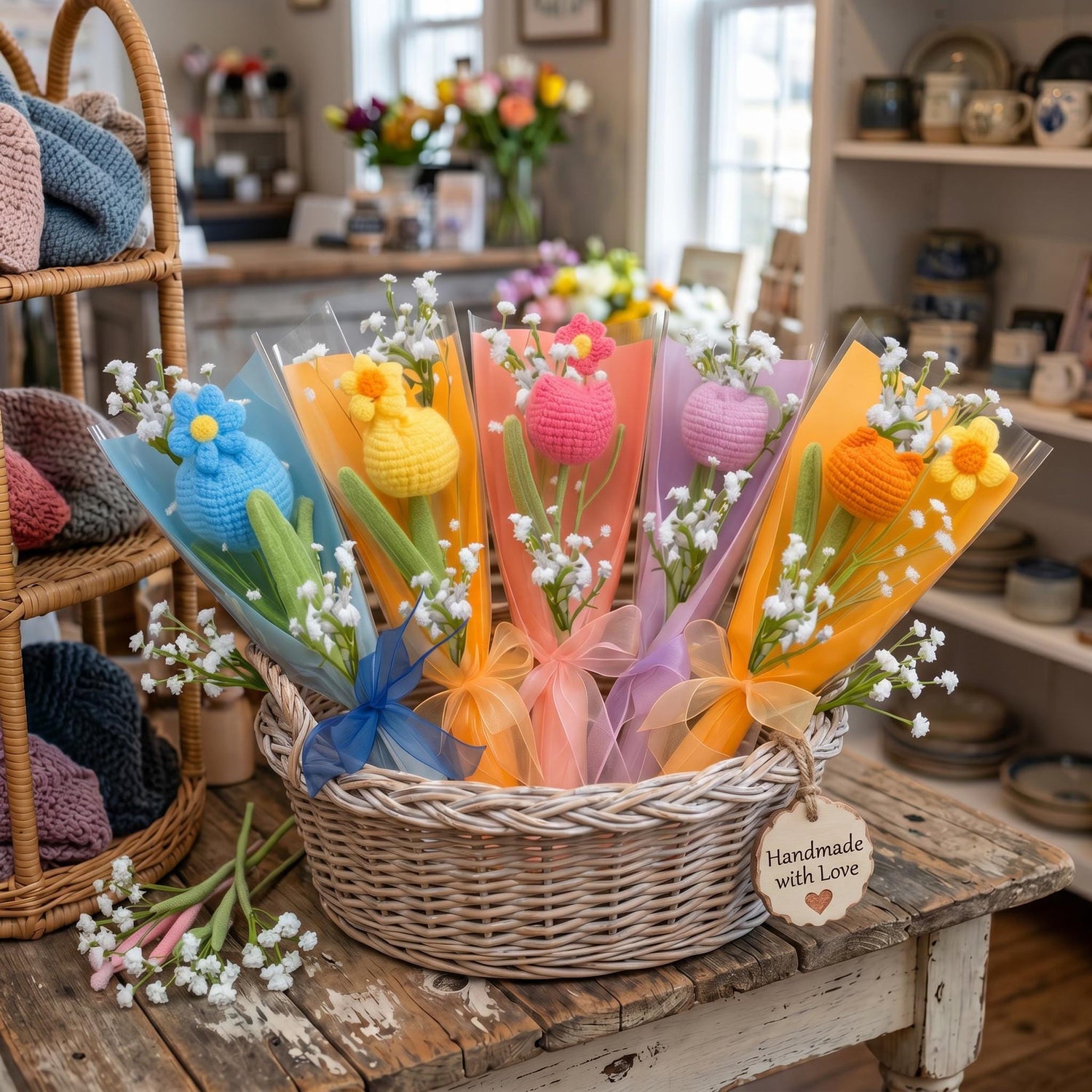 Crochet Flower Bouquets