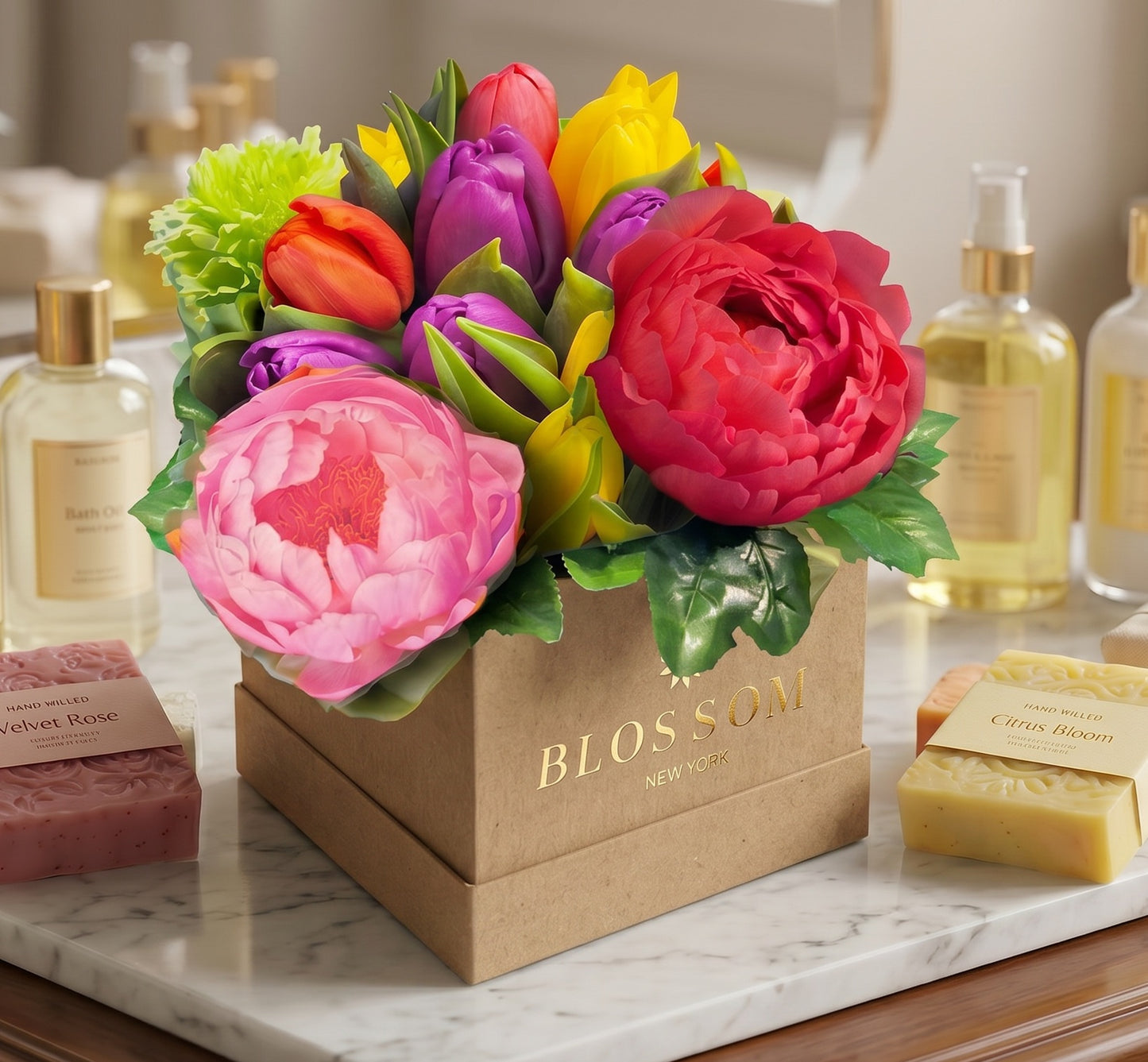 Luxury Soap Flower Bouquet Gift Box | Forever Flowers