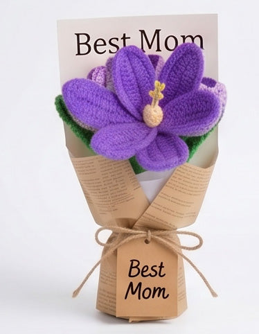 Handmade Crochet Tulip Boxes, Pastel Colors, Lasting Floral Gift