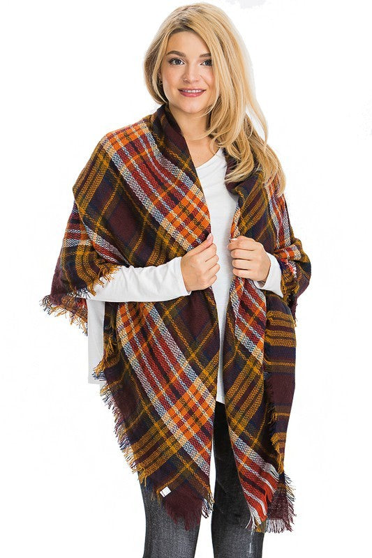 Fall Hygge Blanket Scarf Gift Box for Her - Naturally GiftedNY