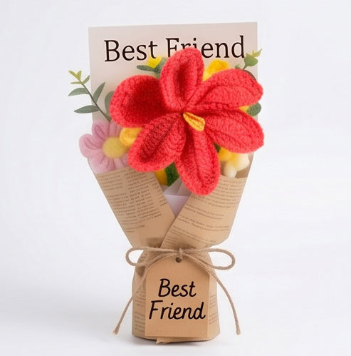 Luxury Crochet Tulip Bouquet | Handmade Forever Flowers | Naturally Gifted NY