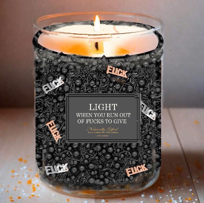 Fucks to Give Candle, Adult Gag Gift, Funny Gift Ideas for Friends, F Word Gifts, Swear Words, Gift for Coworker, Funny Candle, Swear Words