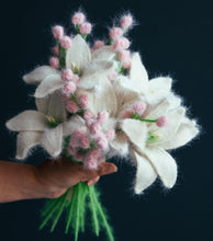 Load image into Gallery viewer, Handmade Crochet Bouquet, Everlasting Flowers, Allergy free flower, Plush Soft Flowers, Crochet Plush Bouquet, Forever Flowers, Never Wilts
