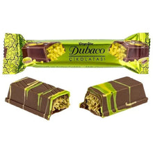 Load image into Gallery viewer, Viral Dubai Chocolate Pistachio Cream Filling | Internet Famous Trending Dessert | Premium Chocolate Bar | Luxury Middle Eastern Sweet Treat
