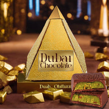 Load image into Gallery viewer, Viral Dubai Chocolate Pistachio Cream Filling | Internet Famous Trending Dessert | Premium Chocolate Bar | Luxury Middle Eastern Sweet Treat
