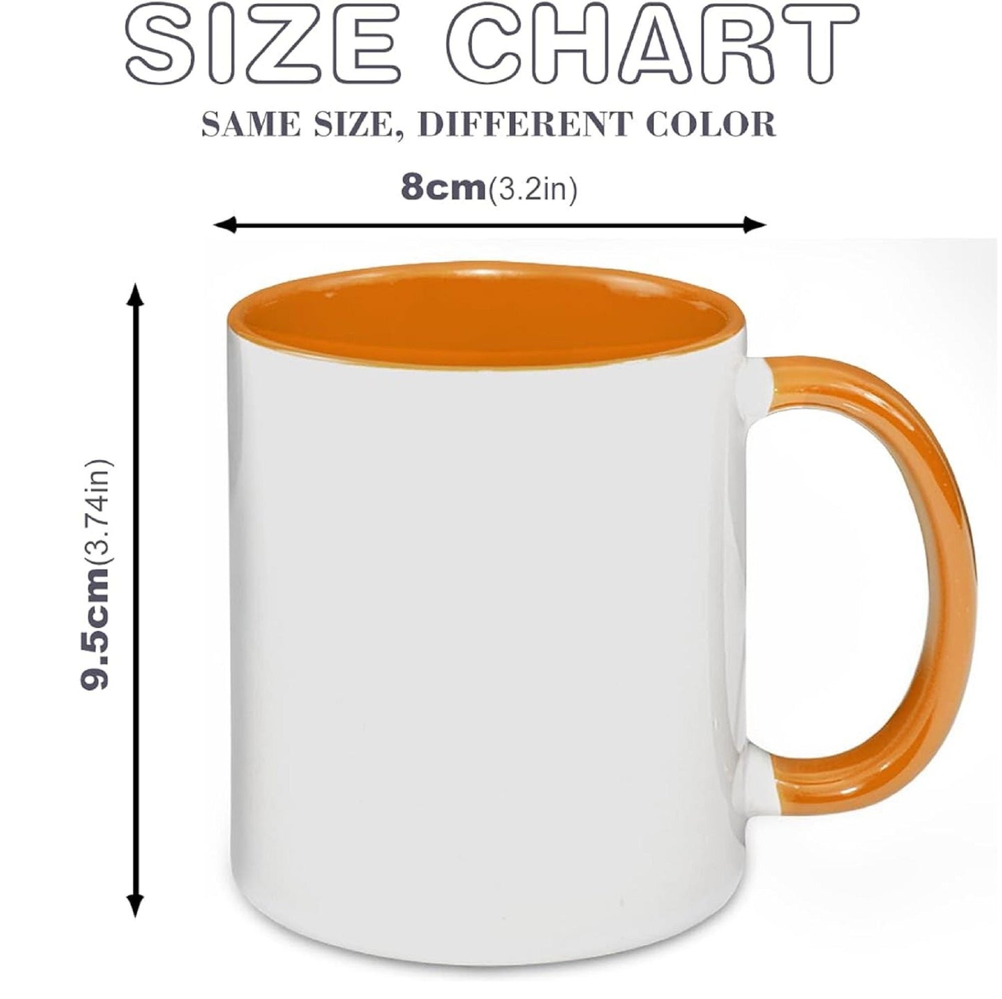 Sublimtion Blanks Ceramic White  Coffee Mugs , 11OZ Sublimation Cups, 6