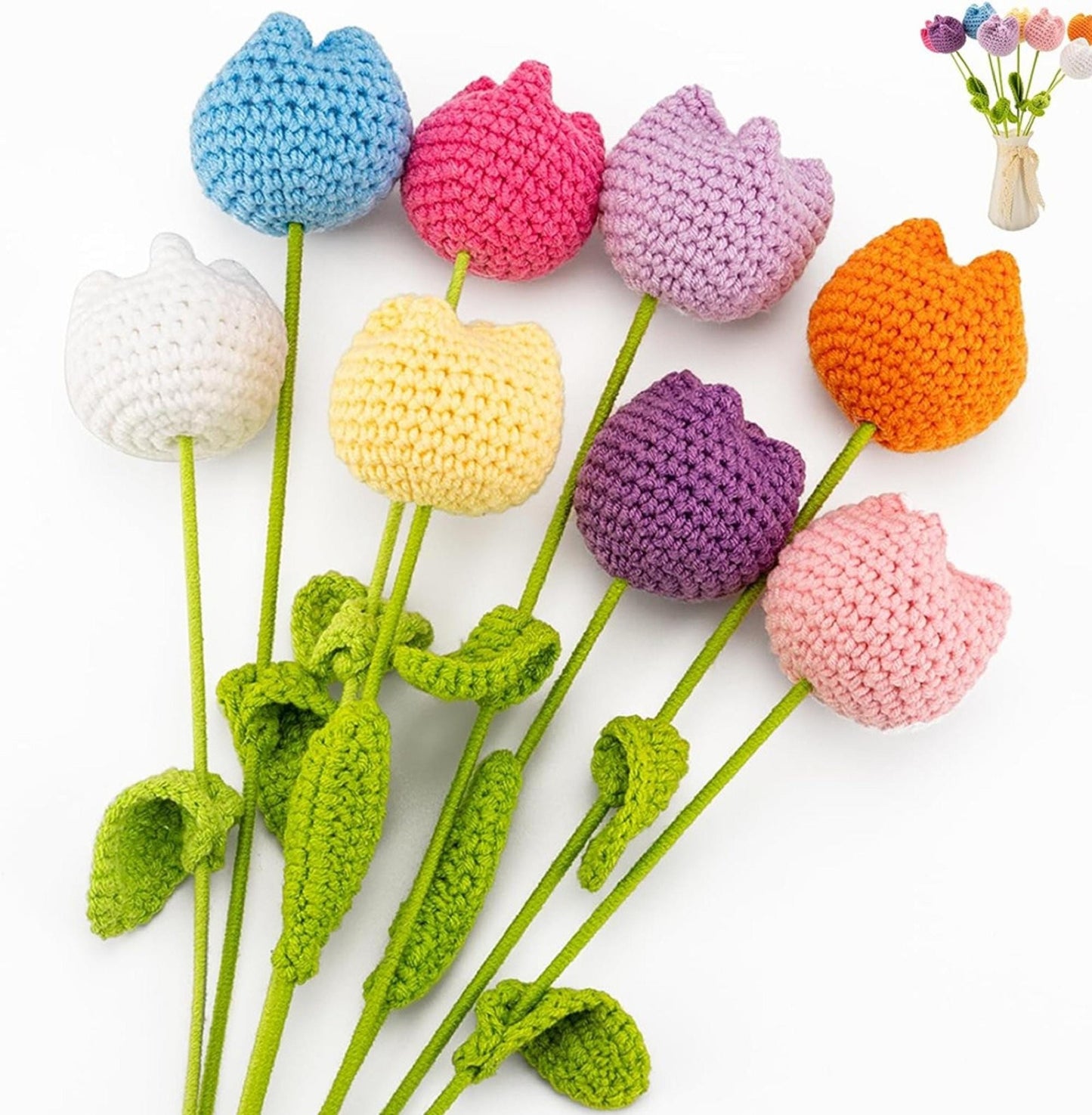 Crochet Flower Bouquet, Crochet Roses Unique Gift for Best Friend, Thoughtful Keepsake, BFF Birthday Surprise, Long Distance Friendship