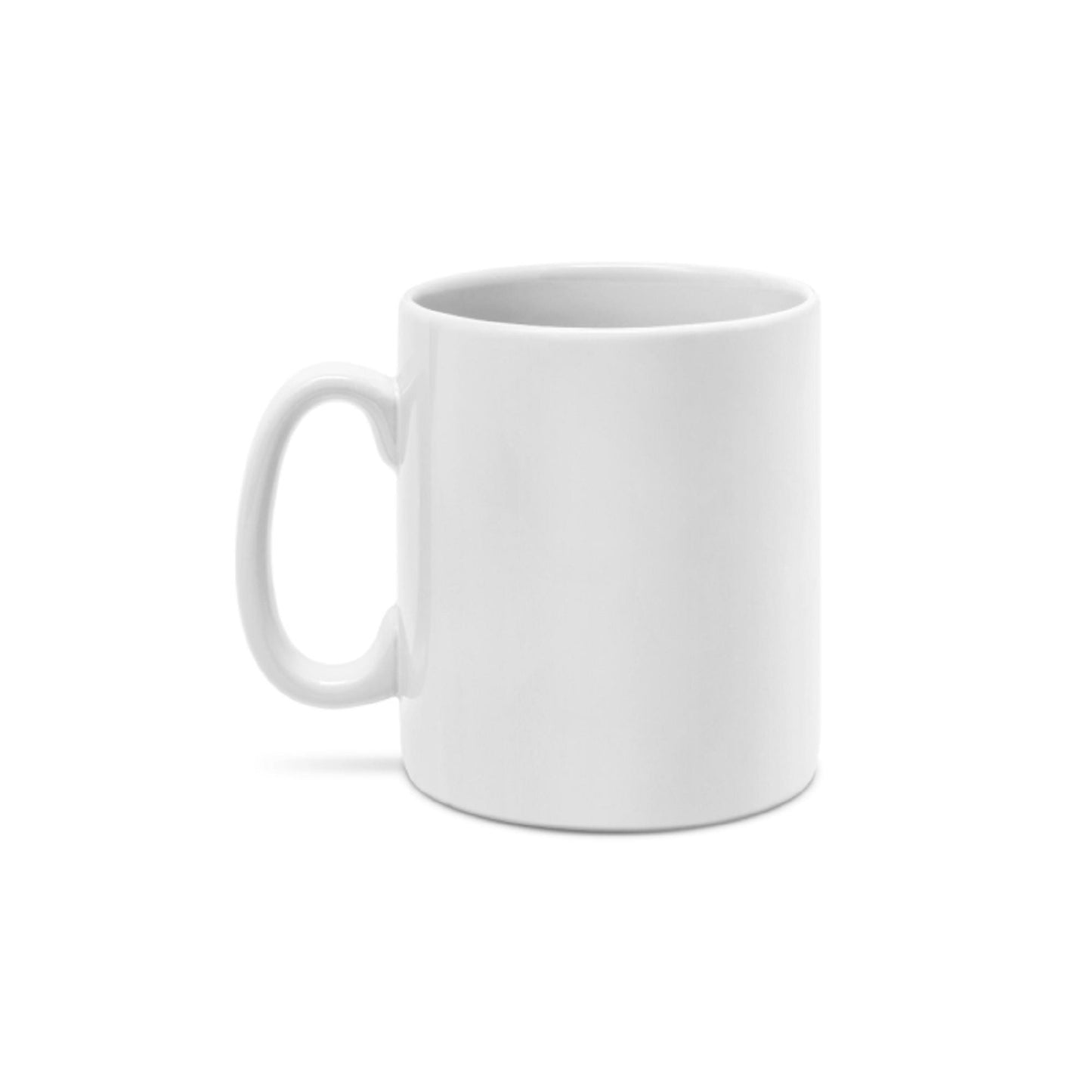 White Ceramic Sublimation Coffee Mug with Orange Inside/Handle - 11oz., Quantity 12