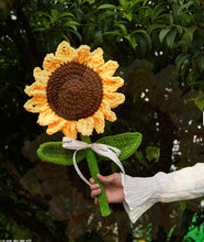 Load image into Gallery viewer, Giant Handmade Crochet Sunflower, 22" Oversized, | Forever Flower Gift | Artisan Crochet Floral Décor A little sunshine that blooms forever
