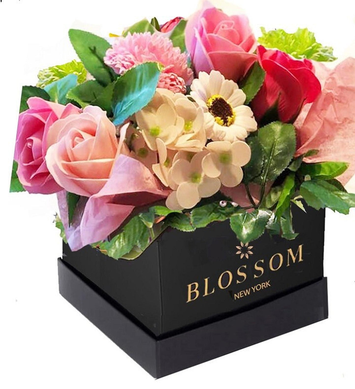 Soap Flower Arrangement, Forever Handmade in Colorful Box