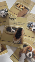 Load and play video in Gallery viewer, 3D Dog &amp; Cat Greeting Cards with Faux Fur Paws | Handmade Pop-Up Pet Cards for Animal Lovers

