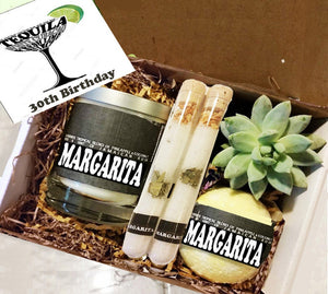 Birthday Gift, Best Friend Gift,  30th Birthday Gift, Margarita Candle Gift Box,Thinking of You Gift, Friend Gift, Friend Gift, Gift For Her - Naturally GiftedNY