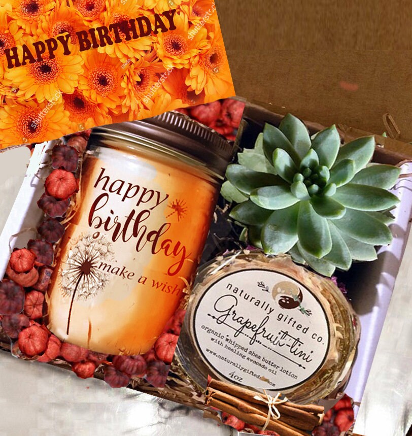 Hello Fall Gift, Gift Ideas, Autumn, Hello fall, Happy Birthday Gift Box, Fall  birthday  ,gift for mom gift for sister - Naturally GiftedNY