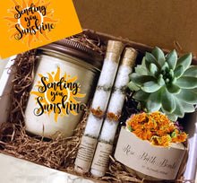Load image into Gallery viewer, Sending You Sunshine Gift Box, Live Succulent Gift, Friendship Gift, Thinking of You Gift, Send a Gift, Care Package - Naturally GiftedNY
