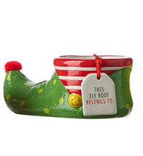 Load image into Gallery viewer, Christmas elf Shoes, Christmas gift, christmas containers, christmas planter, ceramic elf shoes - Naturally GiftedNY
