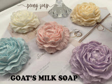 Load image into Gallery viewer, Peony Soap, Flower Soap, Handmade Goat&#39;s Milk Soap, Birthday Gifts for her, Send A Gift, Best Friend Birthday, Sister Gift - Naturally GiftedNY
